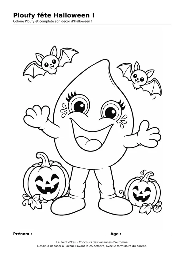 Coloriage Ploufy à compléter